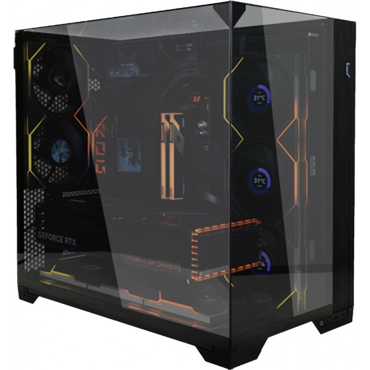 خرید کیس کامپیوتر Lian Li O11 Vision Compact - شاسی مید تاور - سیاه